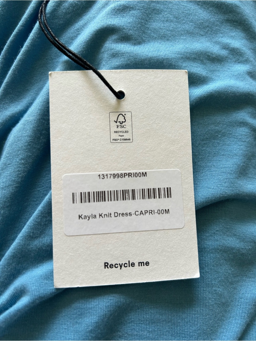 Reformation Kayla Knit Dress in Capri Blue - Picture 12 of 12